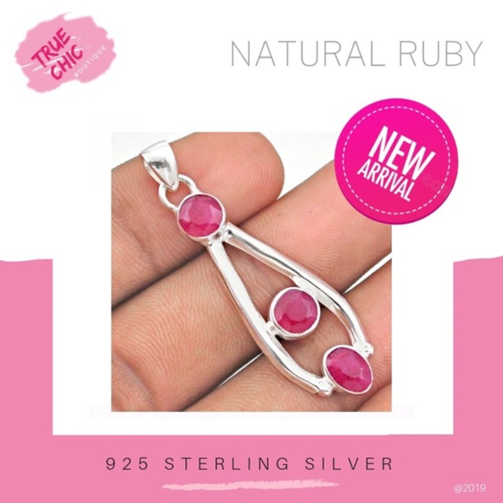 Natural Ruby Pendant